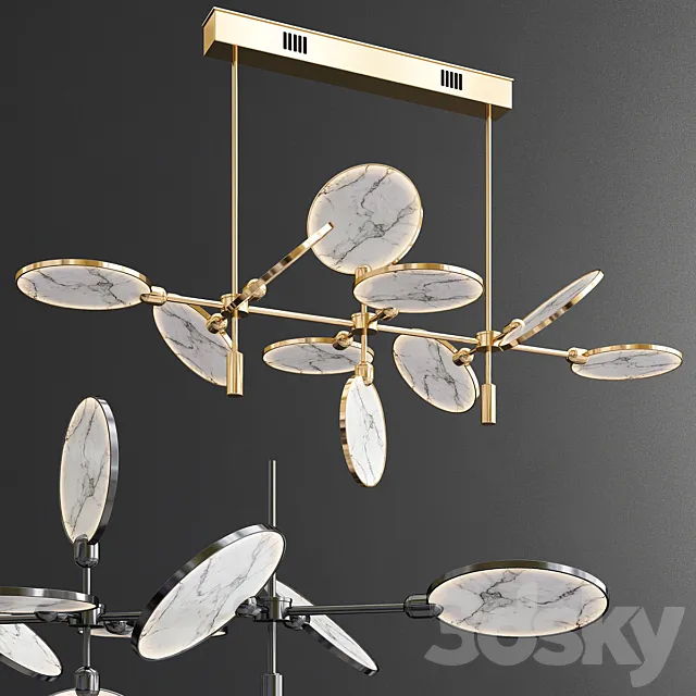 Nebula pendant light 3ds Max