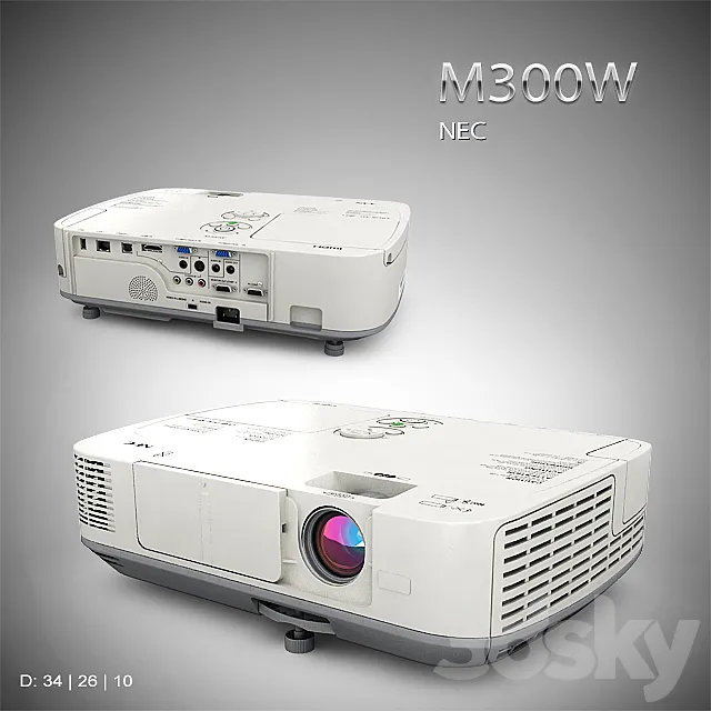 NEC _ M300W 3ds Max