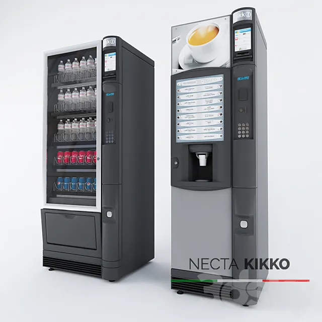 Necta Kikko Vending and Snack Machine 3DSMax File