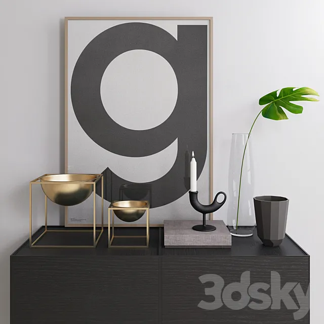 Nedrefoss Chandleholder Decorative Set 3ds Max