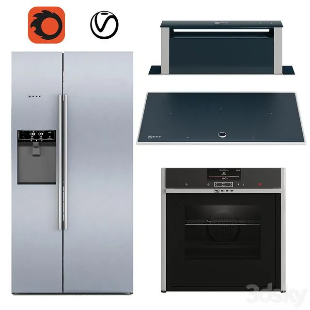 Neff Appliance Set 01 3dsMax Model