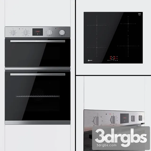 Neff Double Oven Cabinet U1g0an0b And Cooking Surface T36fb410g 3dsmax Download