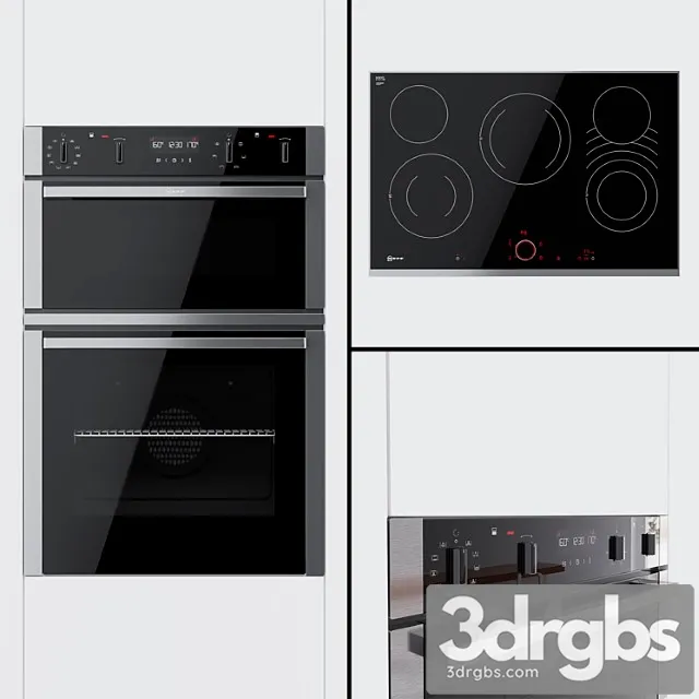 Neff – u2acm7hn0b dual oven and t18ts28n0 hob 2 3dsmax Download