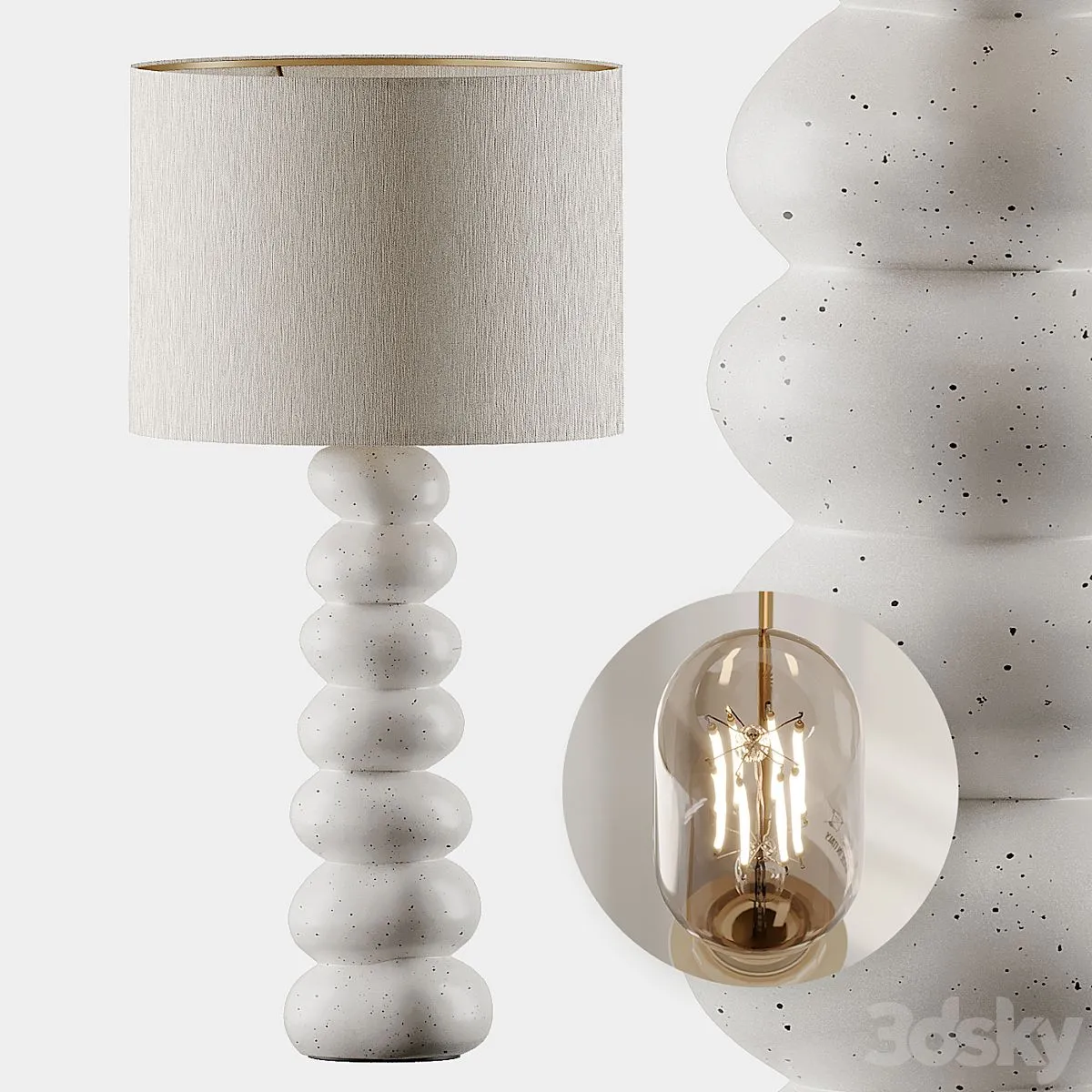 Neko Table Lamp From Antropology 3dsMax Model