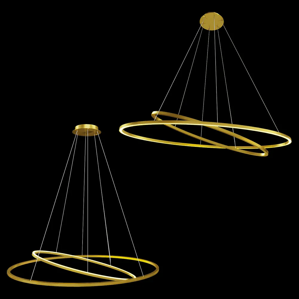 Nemo Lighting – Double pendant lamp Ellisse 3ds Max