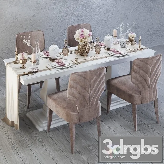 Neoclassic Dining Set 3dsmax Download