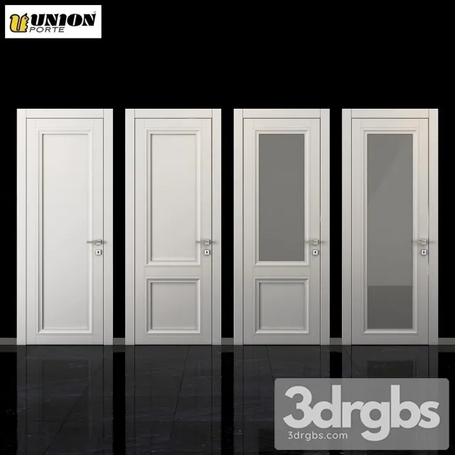 Neoclassic White Door Set 3dsmax Download