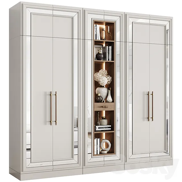 Neoclassical Modular Wardrobe 01 3ds Max