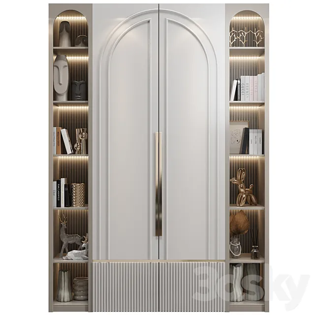 Neoclassical wardrobe 04 3DS Max Model
