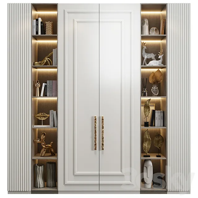 Neoclassical wardrobe 06 3ds Max