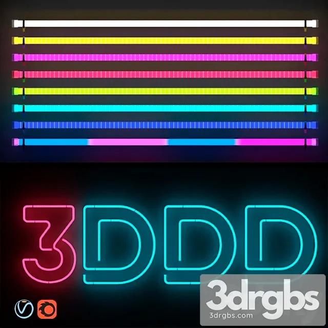 Neon lights 3dsmax Download
