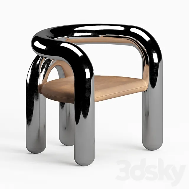 Neotenic Lounge Chair by Jumbo NYC 3ds Max