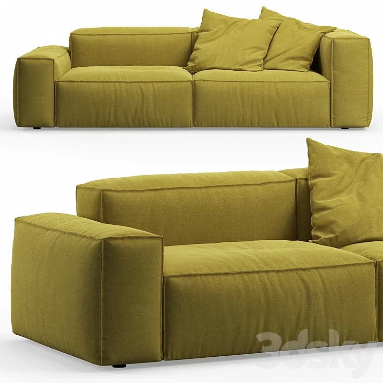 NeoWall 2 seat Sofa by Living Divani 3DS Max