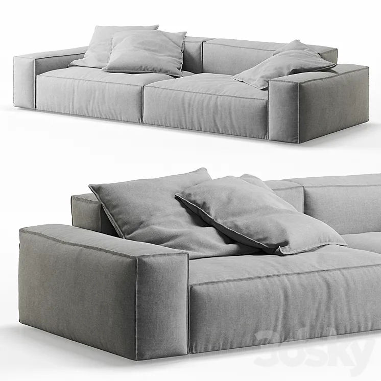 NeoWall 2 Seat Sofa by Living Divani 3DS Max