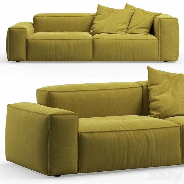 NeoWall 2 seat Sofa by Living Divani 3dsMax Model