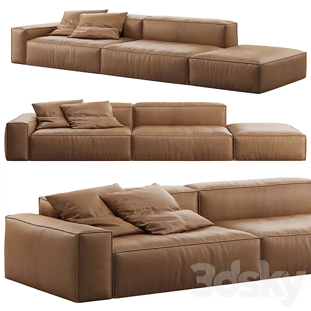 Neowall Leather Lounge Sofa 3DSMax File