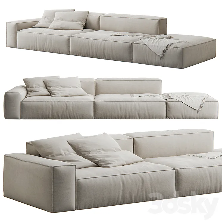 Neowall Lounge Sofa 3DS Max