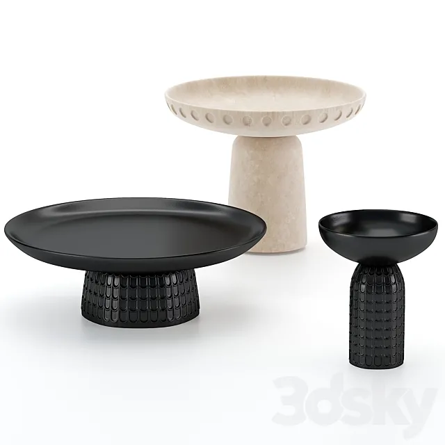Nera bowls table 3ds Max