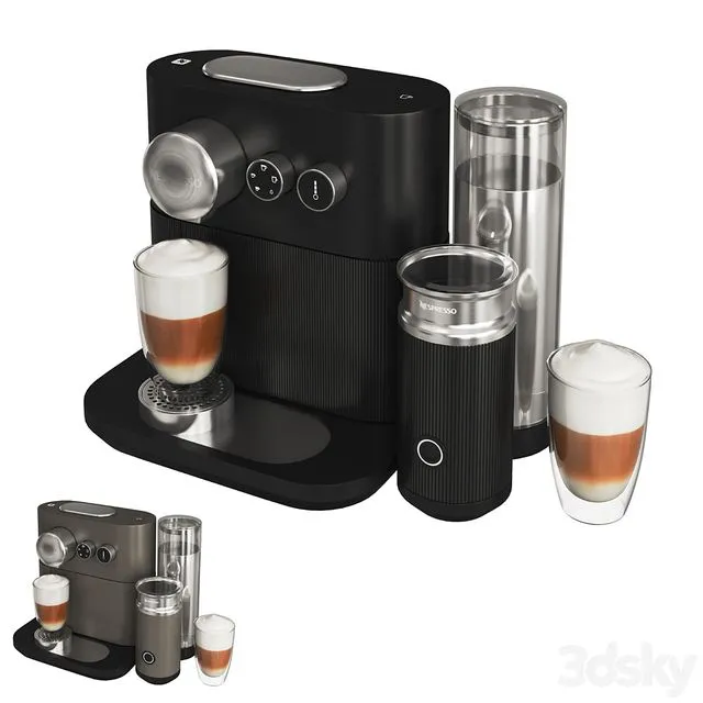 Nespresso Expert & milk 3dsMax Model
