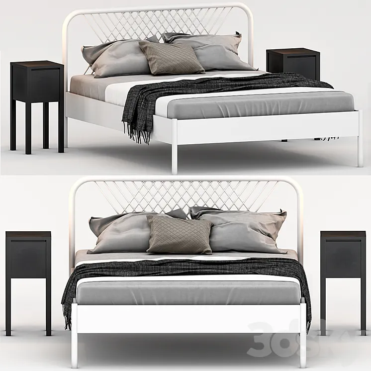 Nesttun IKEA Bed 3DS Max Model