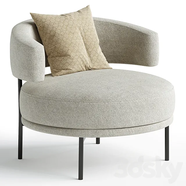 NEUILLY LOUNGE By Bonaldo 3DS Max Model