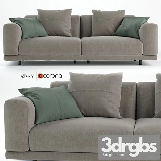 Nevyll sofa by diter italia 230×106 cm 2 3dsmax Download