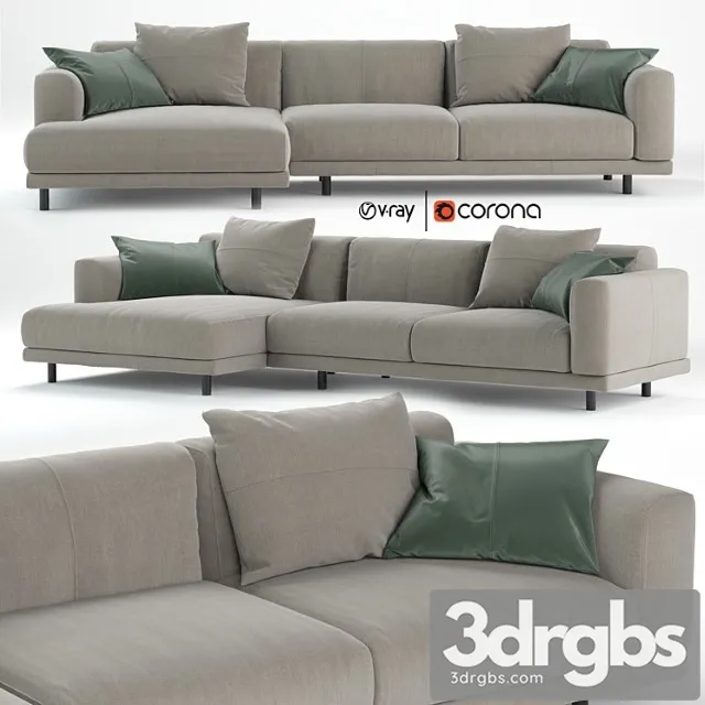 Nevyll sofa by ditre italia 335×150 cm 2 3dsmax Download