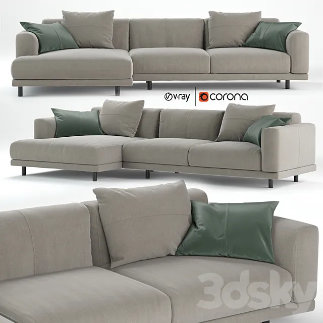 Nevyll sofa by Ditre italia 335×150 cm 3ds Max