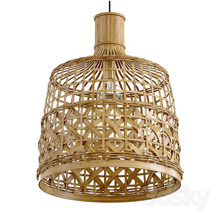New Bamboo Ceiling Lamp light alternative 3DS Max