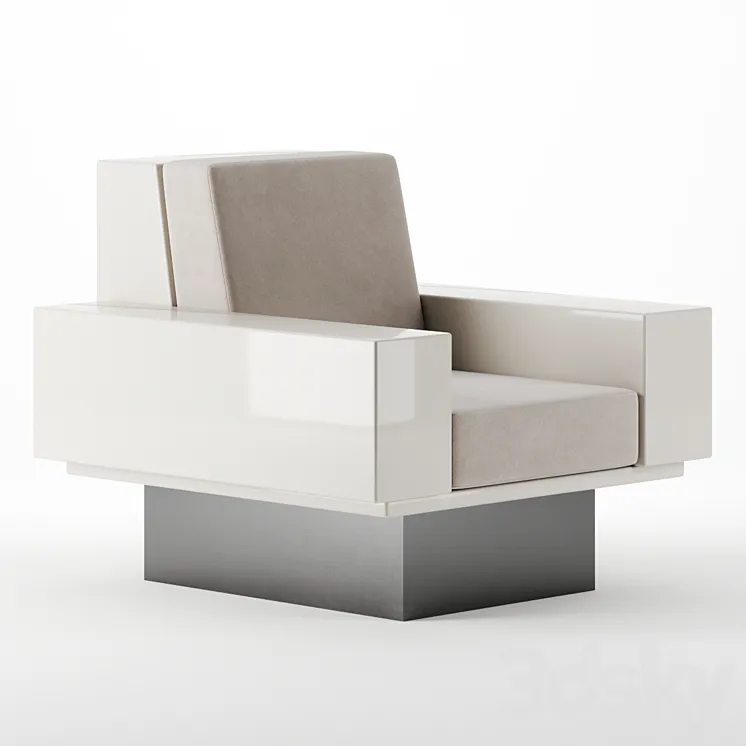 NEW BAUHAUS ARMCHAIR by Pierre Augustin Rose 3DS Max