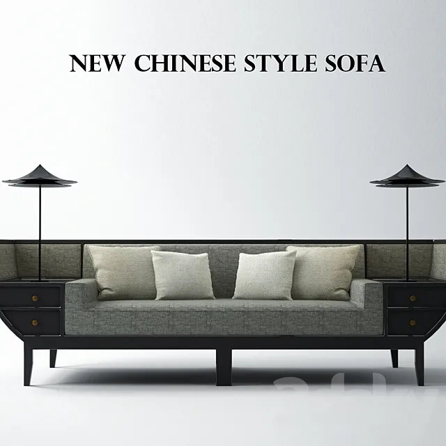 new chinesestyle sofa 3DS Max Model