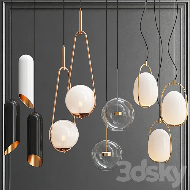 New Collection of Pendant Lights 10 3DS Max Model