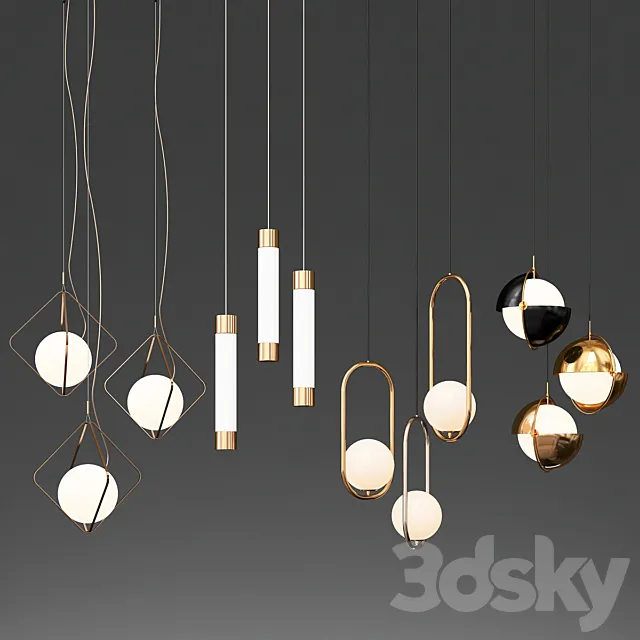 New Collection of Pendant Lights 3DSMax File