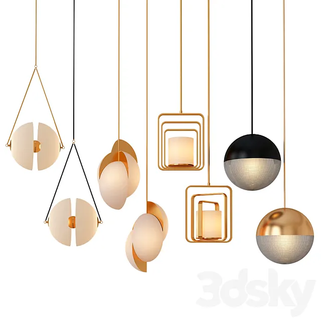 New Collection of Pendant Lights 4 3ds Max