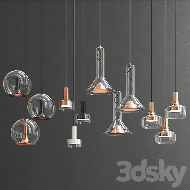 New Collection of Pendant Lights 6 3ds Max