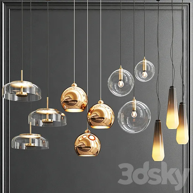 New Collection of Pendant Lights 9 3ds Max
