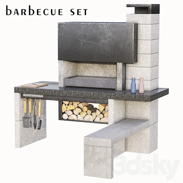 New Jersey Barbecue Grill (1 Barbecue) 3ds Max