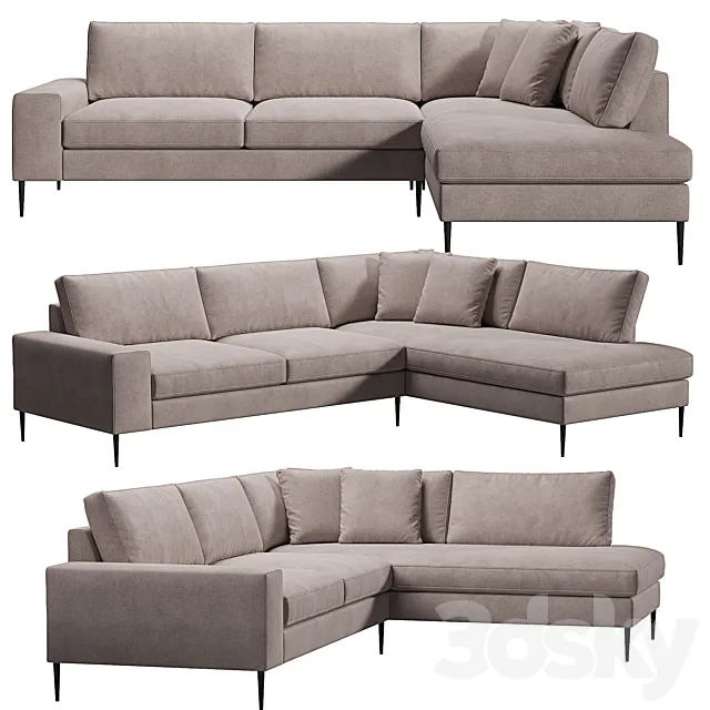 New memphis kaza do sofa 3ds Max