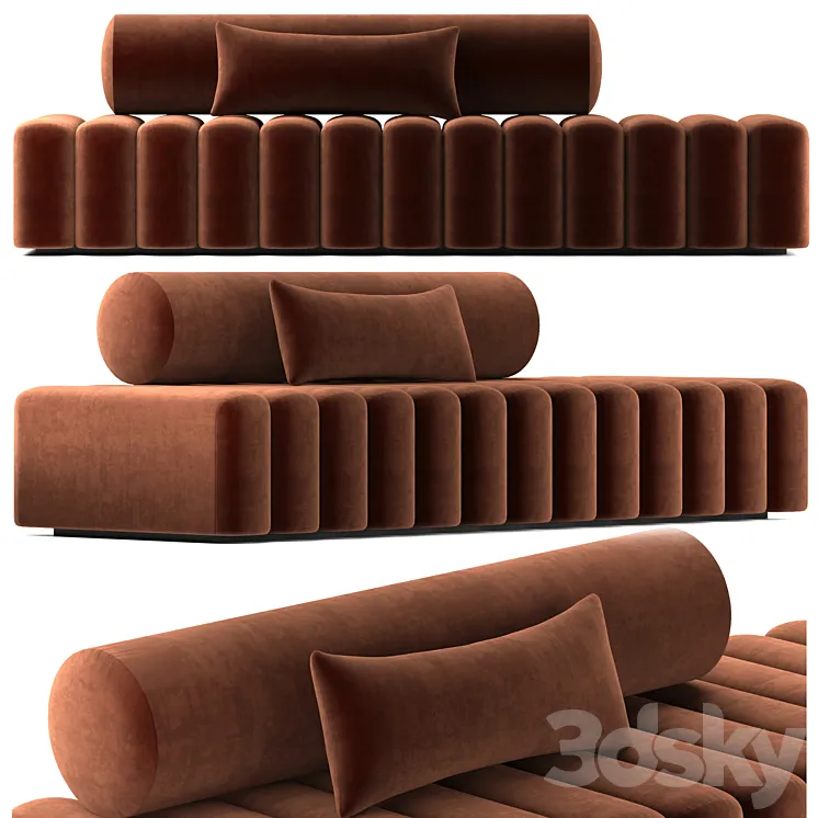 New Moon Couch Sofa 3DS Max