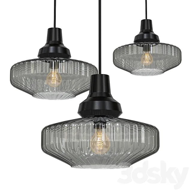 New Wave Optic Pendant Smoke 3DS Max Model