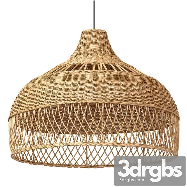 New wicker round tulip skirt rattan light