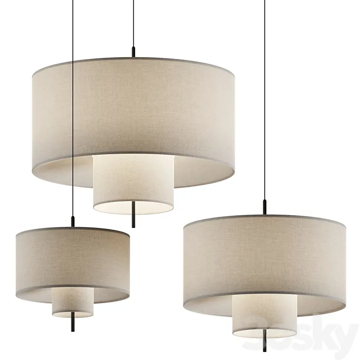 New Works Margin Pendant Lamps 3DS Max