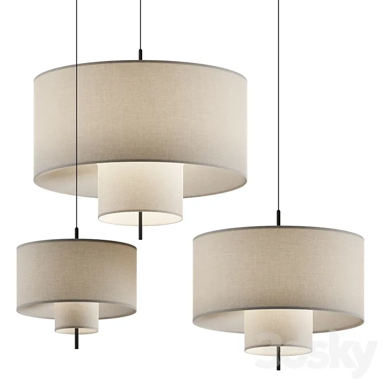 New Works Margin Pendant Lamps 3DS Max Model