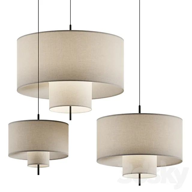 New Works Margin Pendant Lamps 3DSMax File