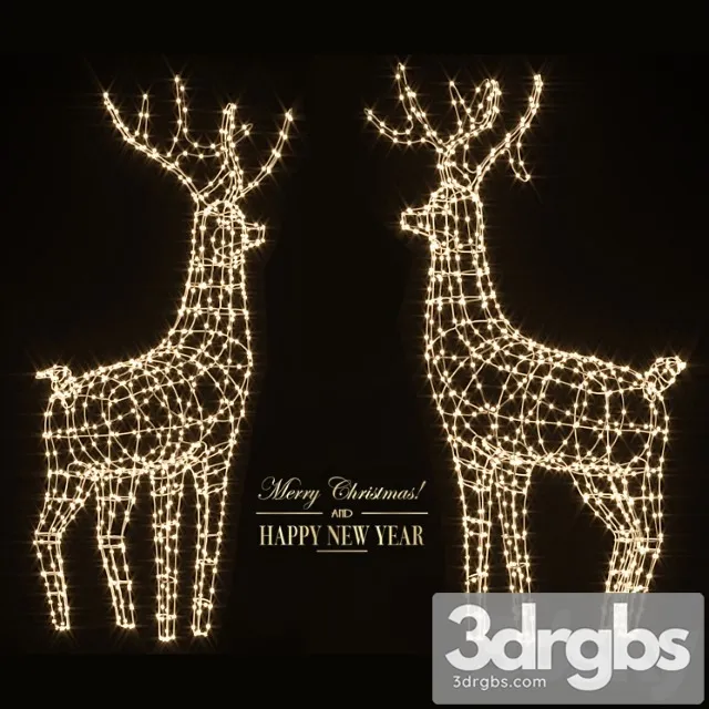 New year deer 3dsmax Download