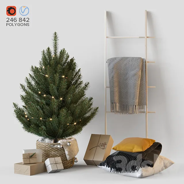 New year set 3ds Max