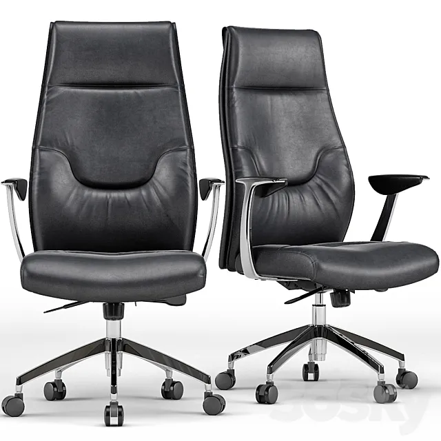 New York High Back Office Chair 3DSMax File