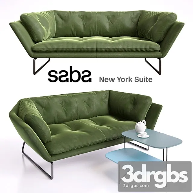 New York Suite By Saba Italia 2 Seater And Haiku 3 3dsmax Download