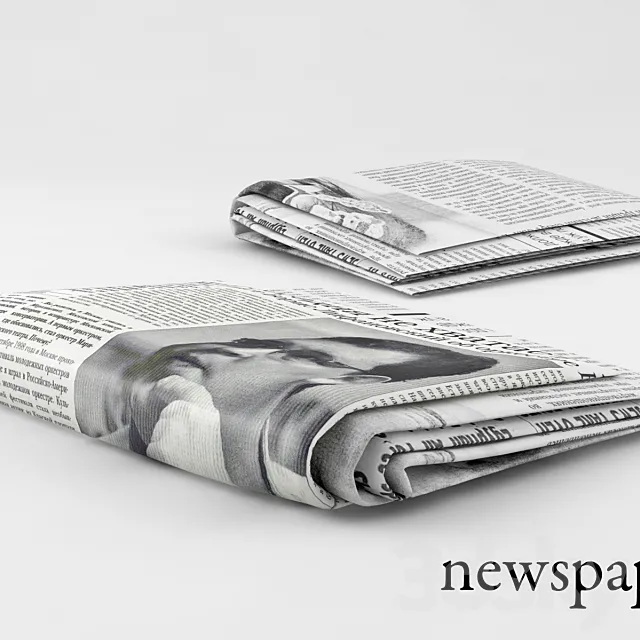 newspaper 3ds Max