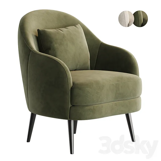 Newton Armchair by Dantone Home 3ds Max